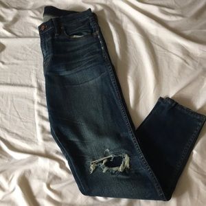 Madewell High Rise Distressed skinny jeans
